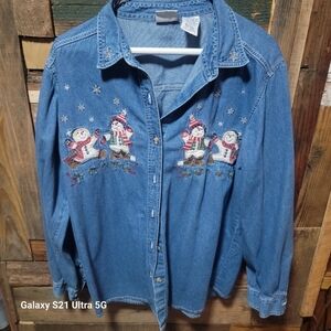 Vintage Bobbie Brooks bluejean Christmas shirt